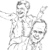 George Bush & Dan Quayle, Caricature, Editorial Illustration